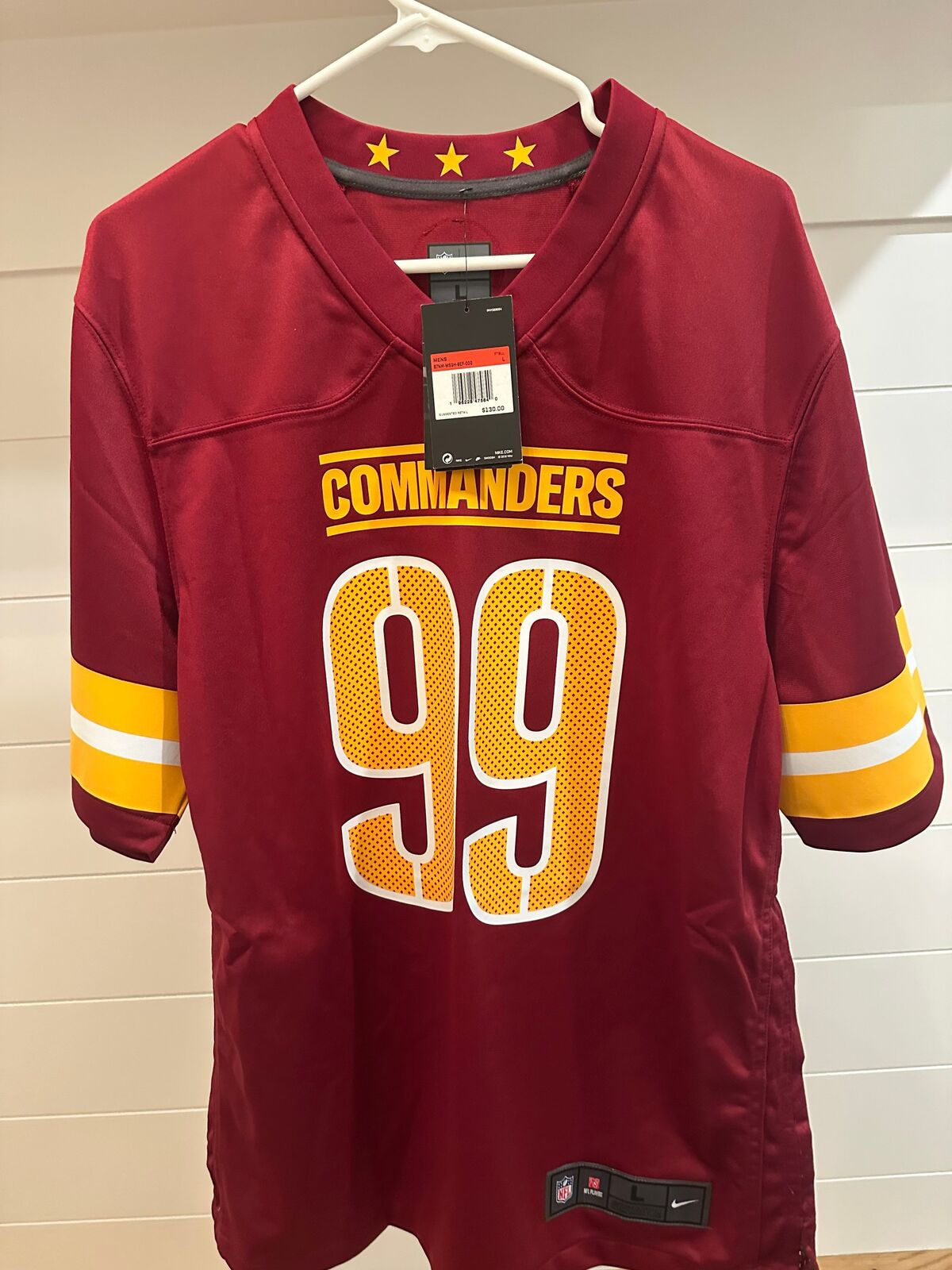 Chase Young Signed Washington Commanders #99 Nike Jersey – Prime Time COA,