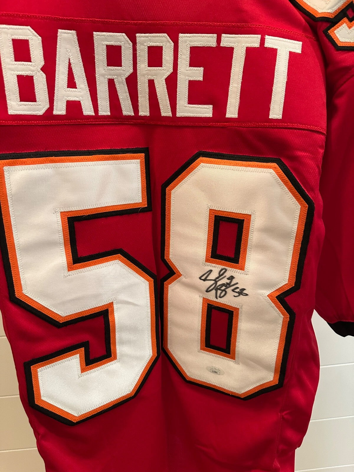 Shaquil “Shaq” Barrett Signed #58 Tampa Bay Red Football Jersey – JSA Certified