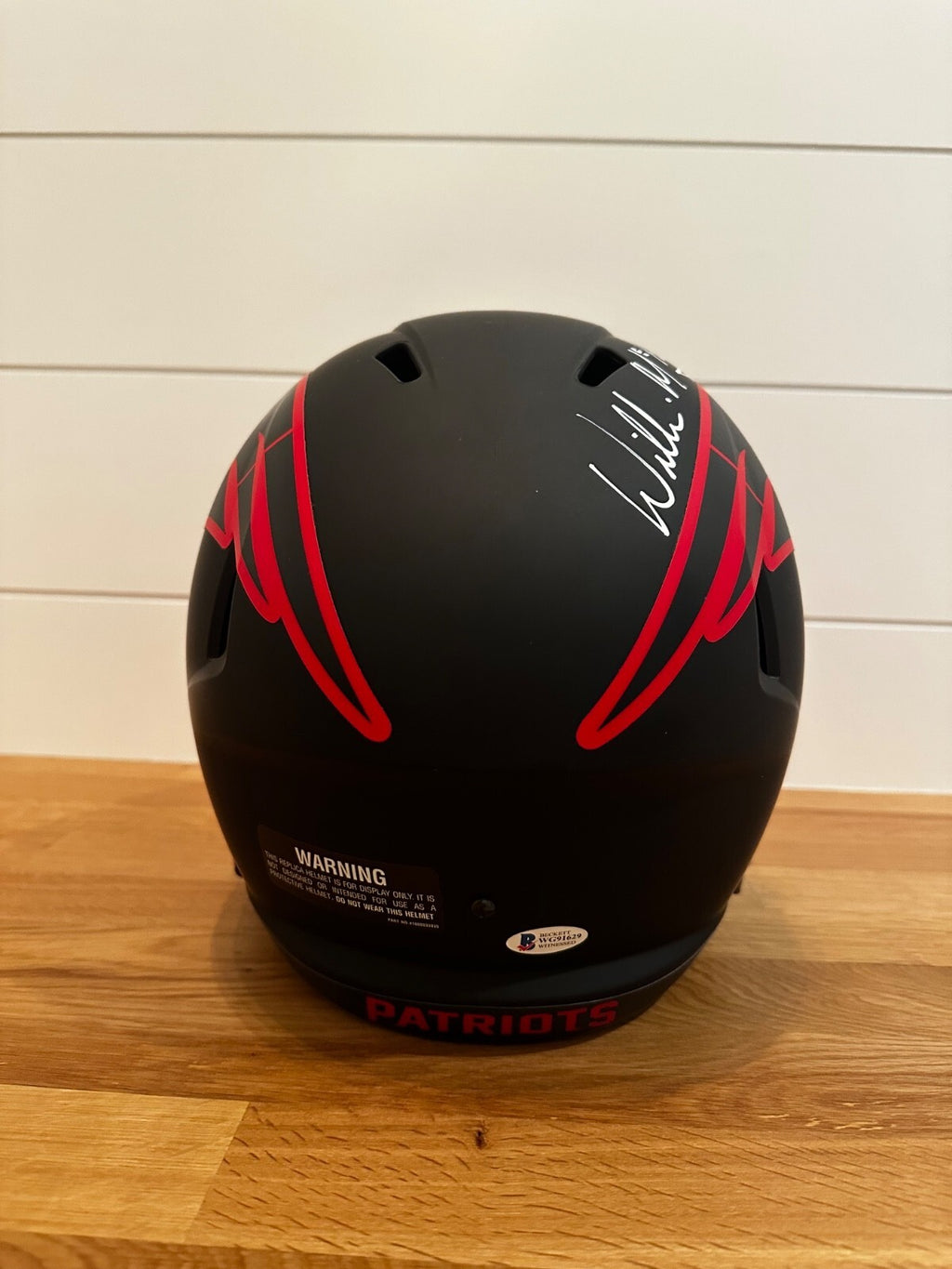 Willie McGinest Signed Patriots Eclipse Full-Size Helmet – Beckett Witnessed