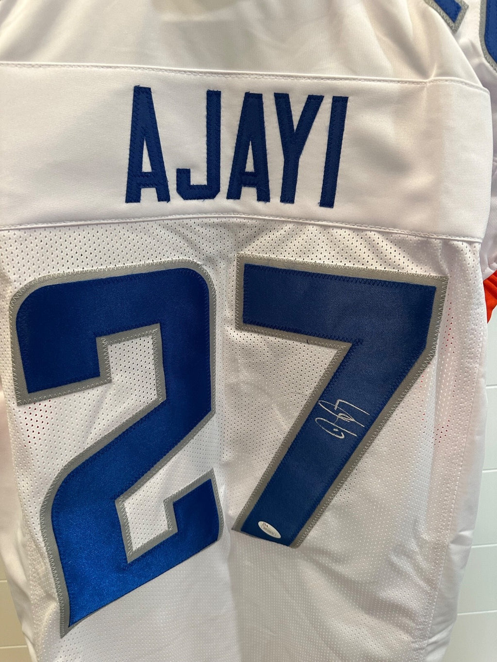 Jay Ajayi Signed Boise State #27 Jersey Game Cut Sleeves – JSA Certified