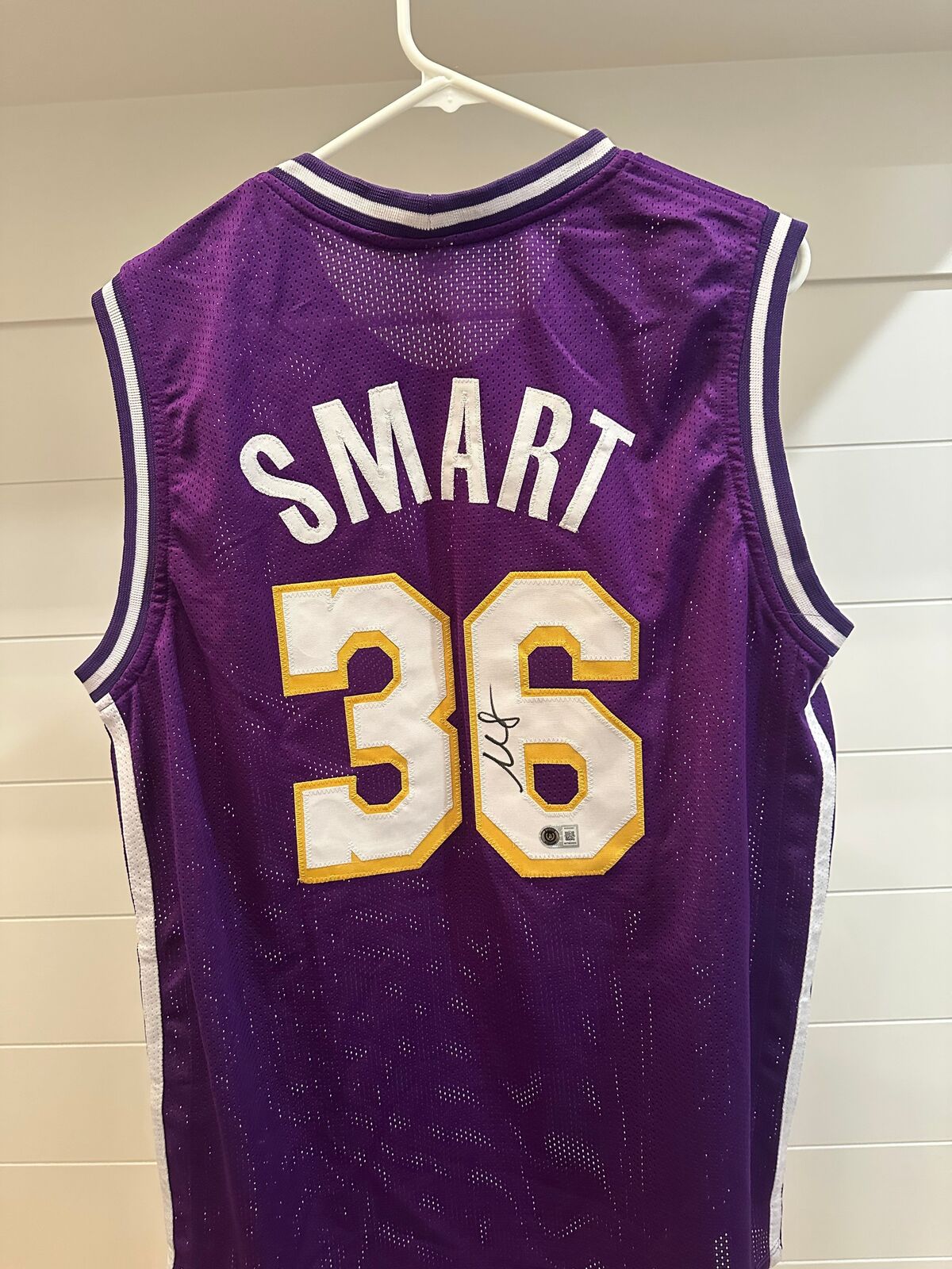 Marcus Smart Signed Los Angeles Lakers #36 Purple Jersey – Beckett