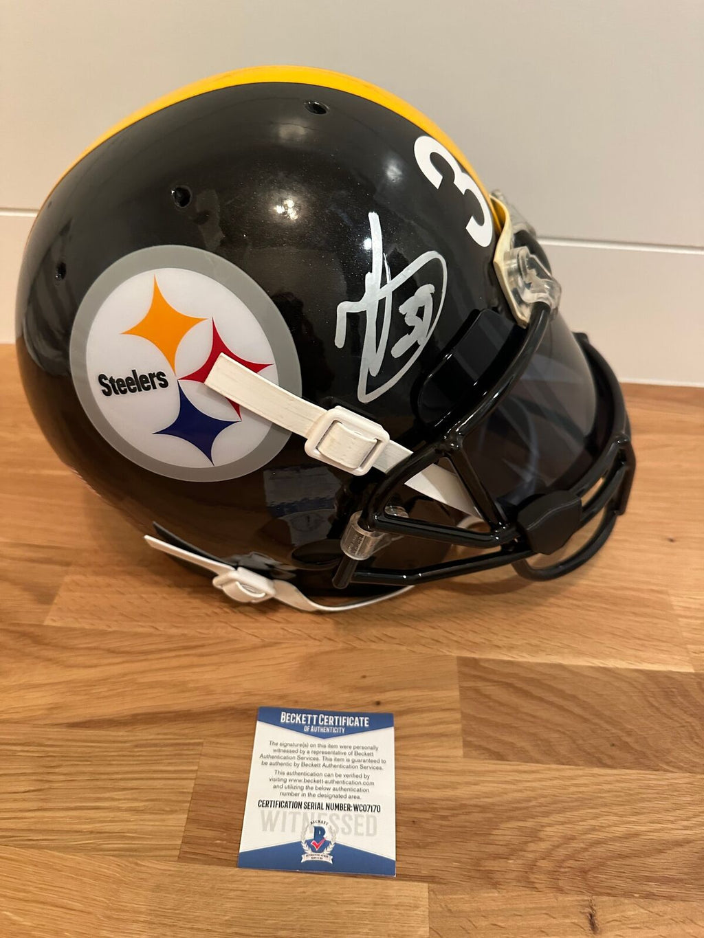 Minkah Fitzpatrick Signed Steelers Full-Size Authentic Schutt Helmet – Beckett