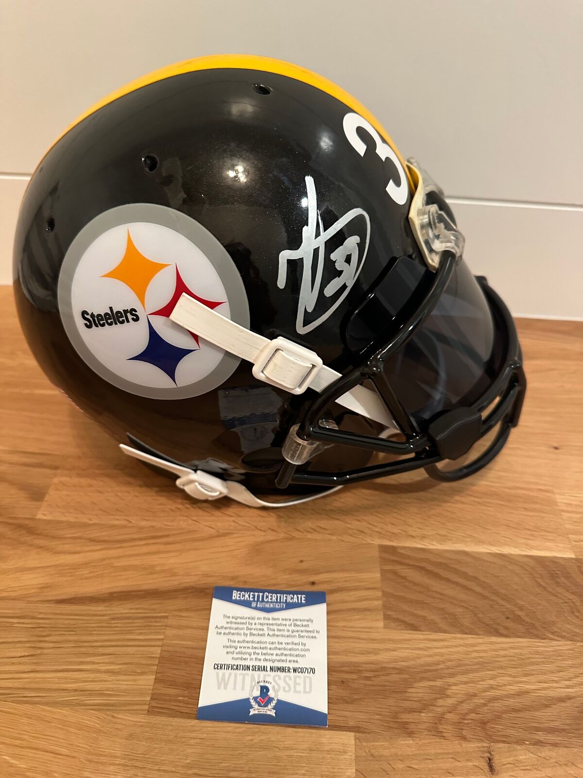 Minkah Fitzpatrick Signed Steelers Full-Size Authentic Schutt Helmet – Beckett