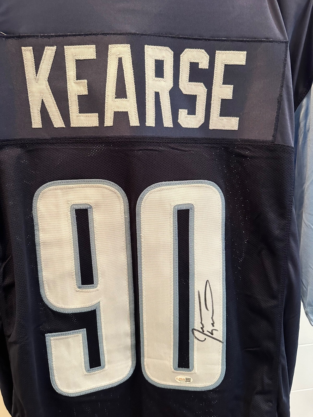 Jevon Kearse Signed Tennessee Titans #90 Jersey – JSA Witnessed