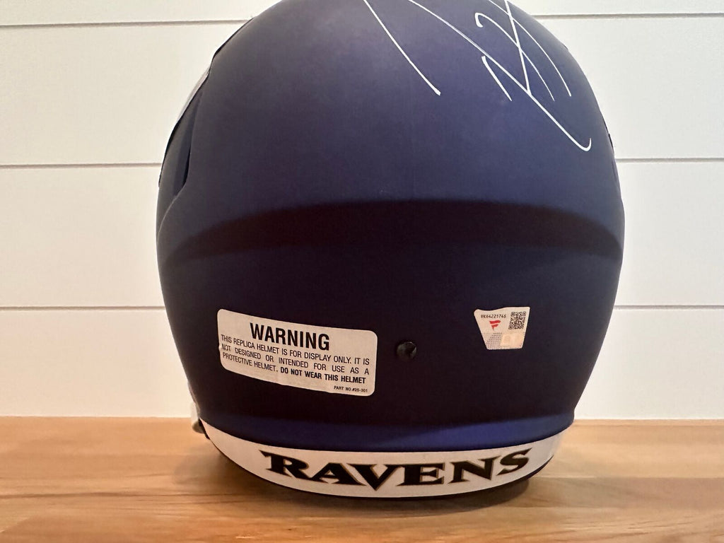 Ray Lewis Signed Baltimore Ravens 2024 Alternate Full-Size Replica Helmet –