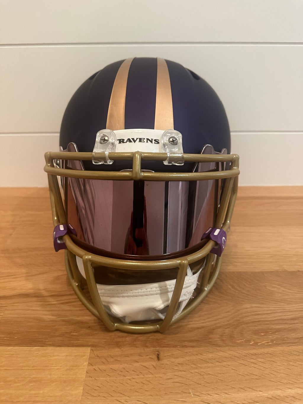 Ray Lewis Signed Baltimore Ravens 2024 Alternate Full-Size Replica Helmet –